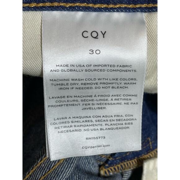 CQY Jeans Size 30 High Rise Straight Leg Preppy Designer Festival Runs Big - Picture 6 of 7